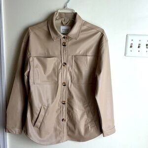Vegan Leather Shirt/Jacket, L